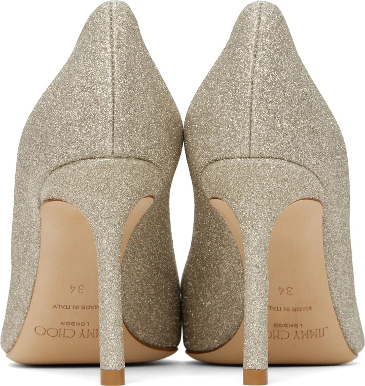 Jimmy Choo Silver Romy 85 Heels - Image 2