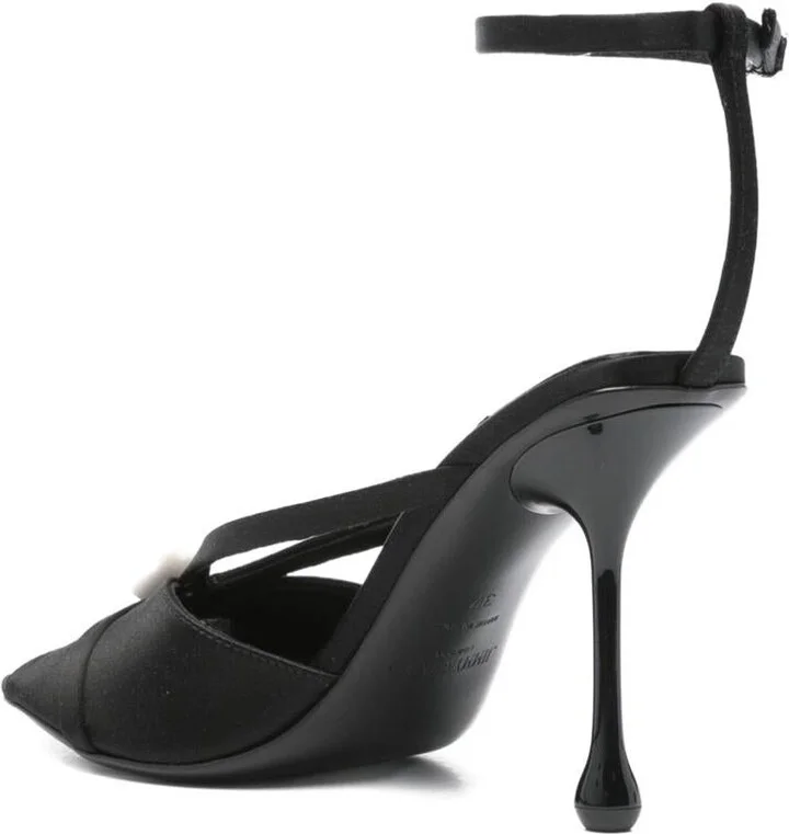 Jimmy Choo Siva 95 Satin Sandals - Image 3