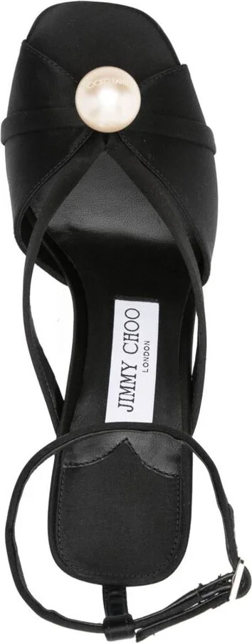 Jimmy Choo Siva 95 Satin Sandals - Image 4