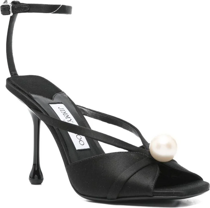 Jimmy Choo Siva 95 Satin Sandals - Image 2