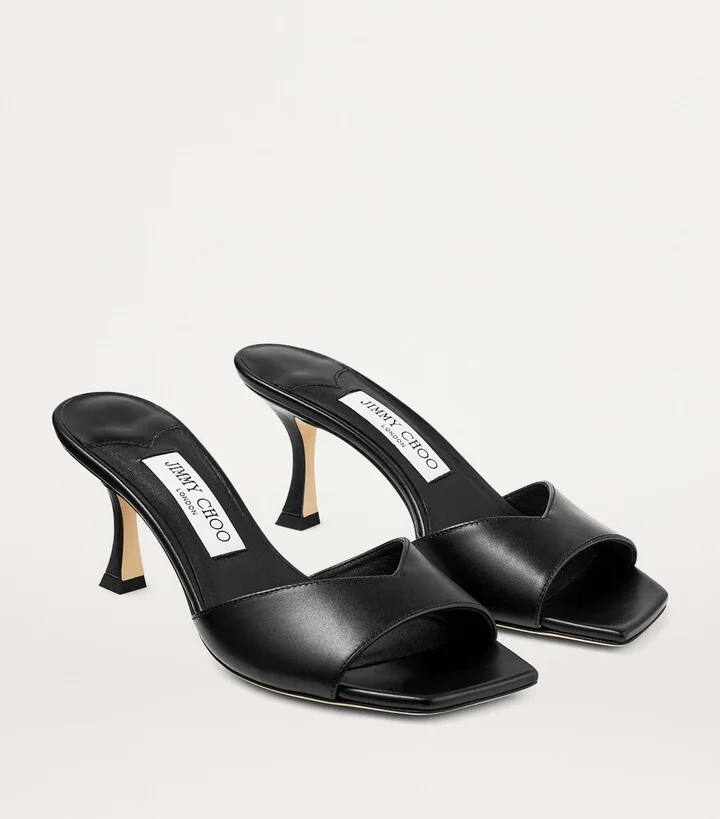 Jimmy Choo Skye 70 Leather Mules - Image 4
