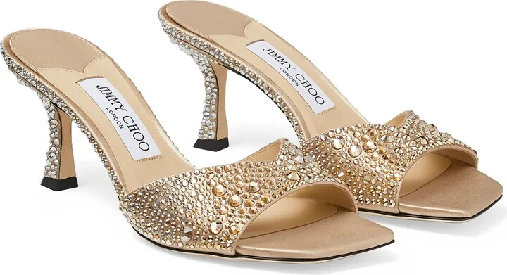 Jimmy Choo Skye 70 Rhinestone-Embellished Mules - Image 5