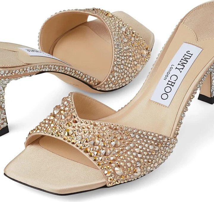 Jimmy Choo Skye 70 Rhinestone-Embellished Mules - Image 6