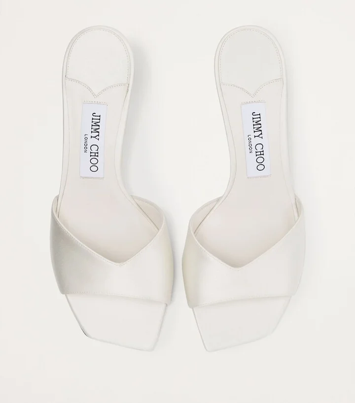 Jimmy Choo Skye 70 Satin Mules - Image 2