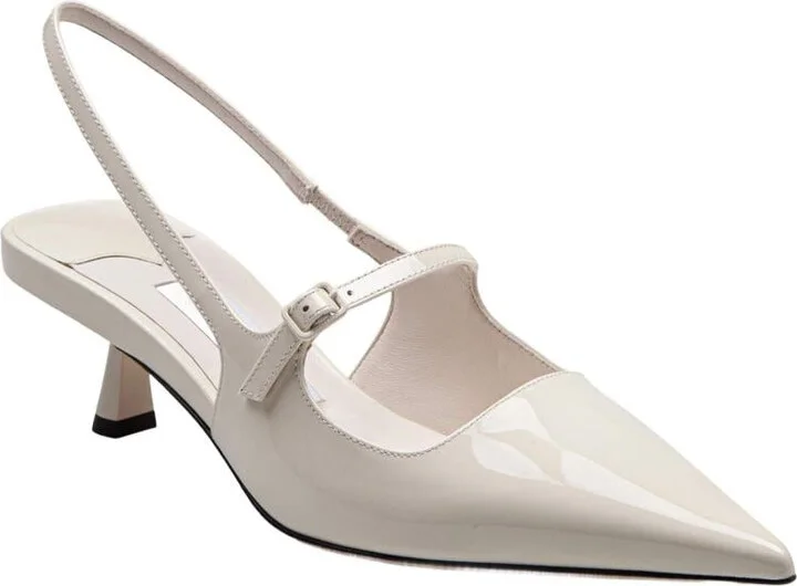 Jimmy Choo Slingback In Shiny Leather - Image 2