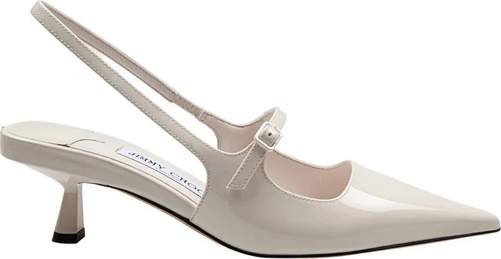 Jimmy Choo Slingback In Shiny Leather