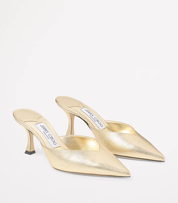 Jimmy Choo Solar 70 Leather Mules - Image 4