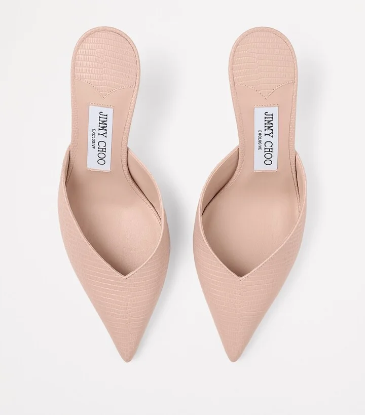 Jimmy Choo Solar 70 Leather Mules - Image 2