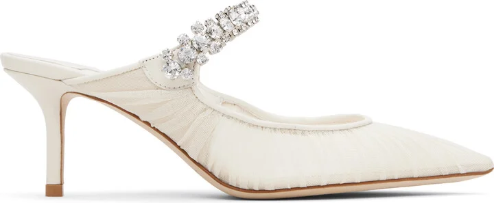 Jimmy Choo SSENSE Exclusive Off-White Bing 65 Mules