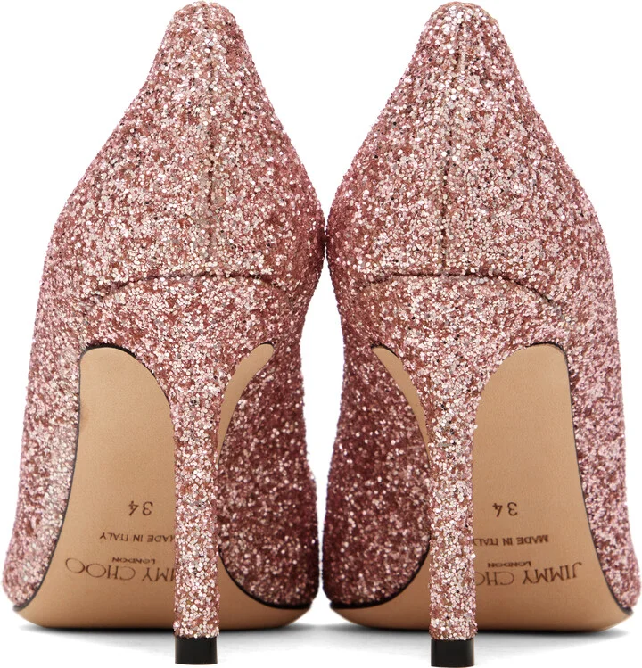 Jimmy Choo SSENSE Exclusive Pink Romy 85 Heels - Image 2