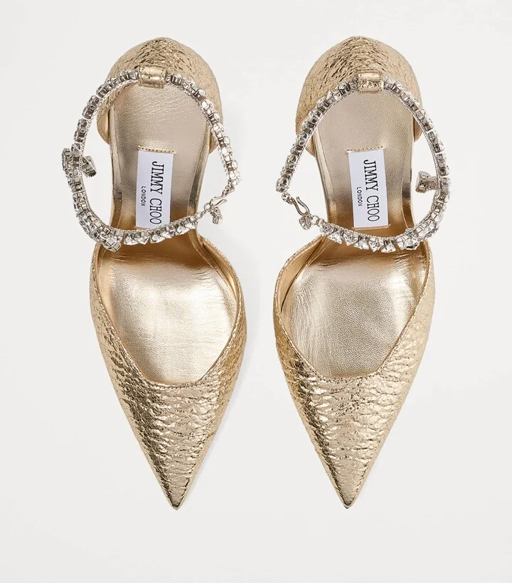 Jimmy Choo Stevie 100 Crinkled Pumps - Image 3