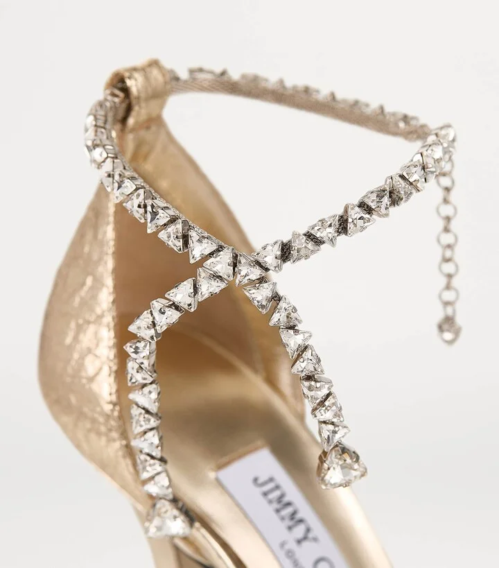 Jimmy Choo Stevie 100 Crinkled Pumps - Image 5