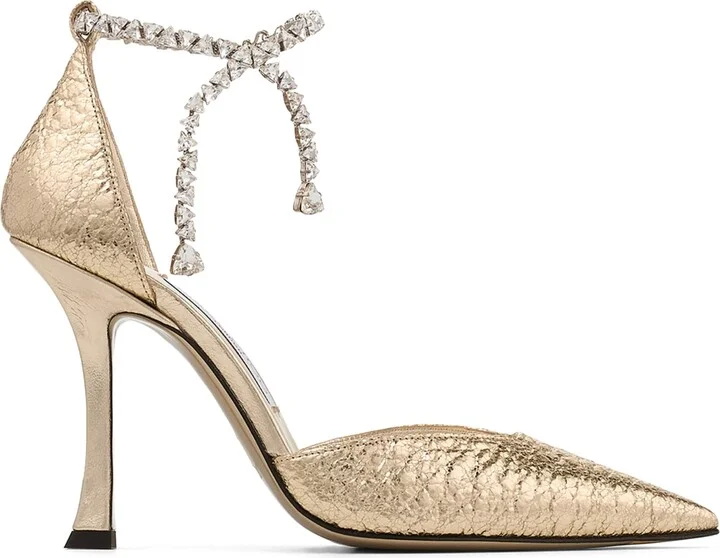Jimmy Choo Stevie 100 Crinkled Pumps