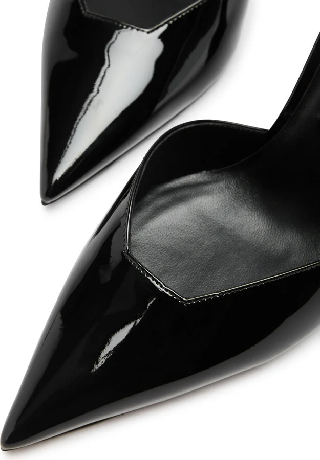 Jimmy Choo Stevie 100 Crystal-embellished Patent Leather Pumps - Image 3