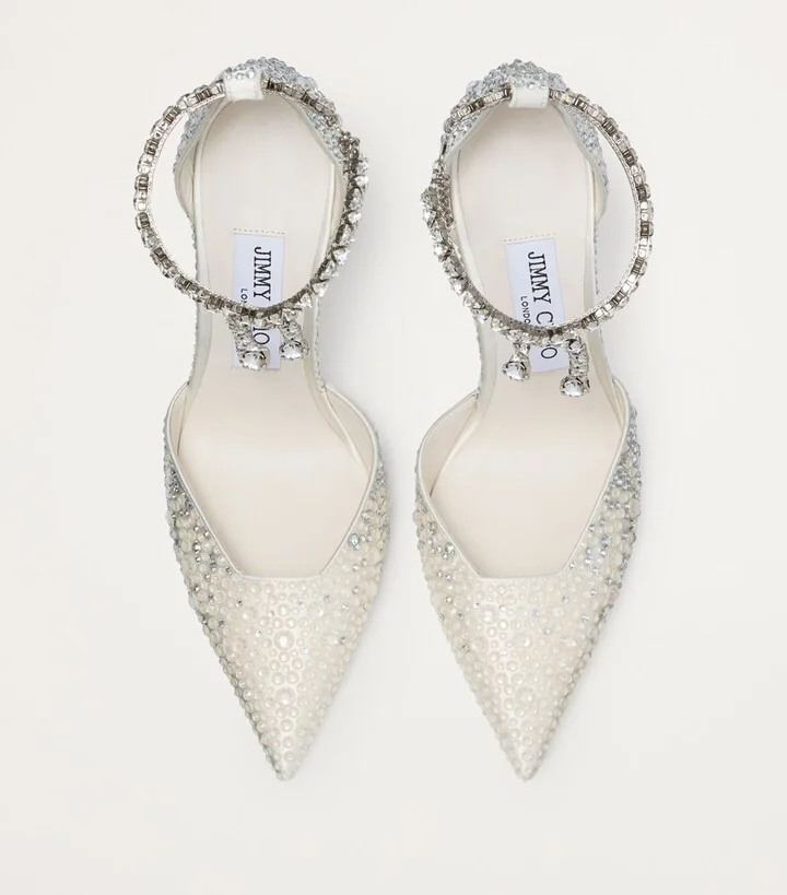 Jimmy Choo Stevie 100 Embellished Pumps - Image 2