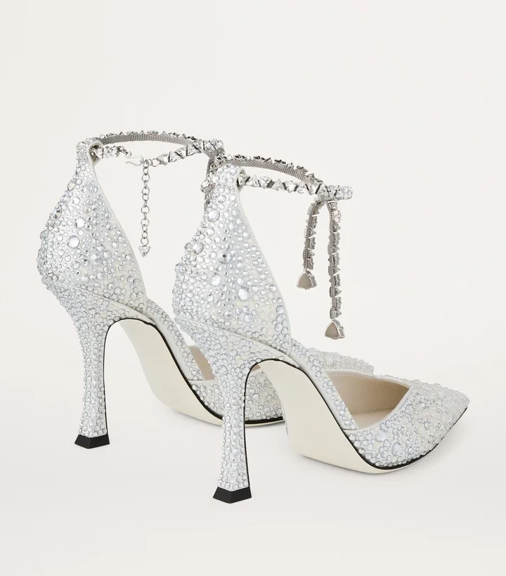 Jimmy Choo Stevie 100 Embellished Pumps - Image 4