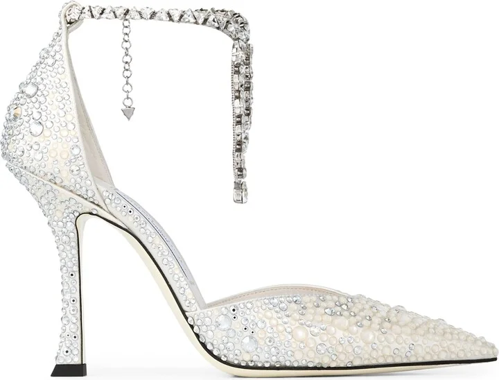 Jimmy Choo Stevie 100 Embellished Pumps