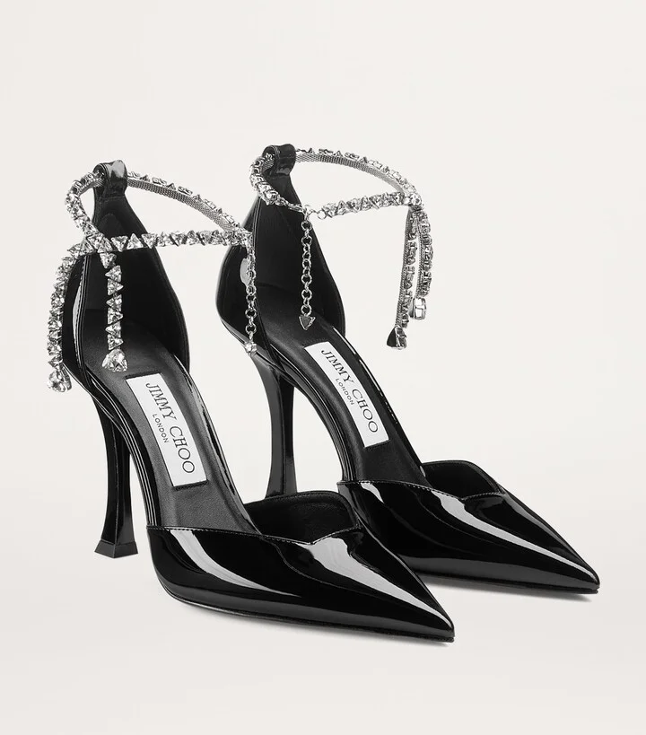 Jimmy Choo Stevie 100 Patent Leather Pumps - Image 2