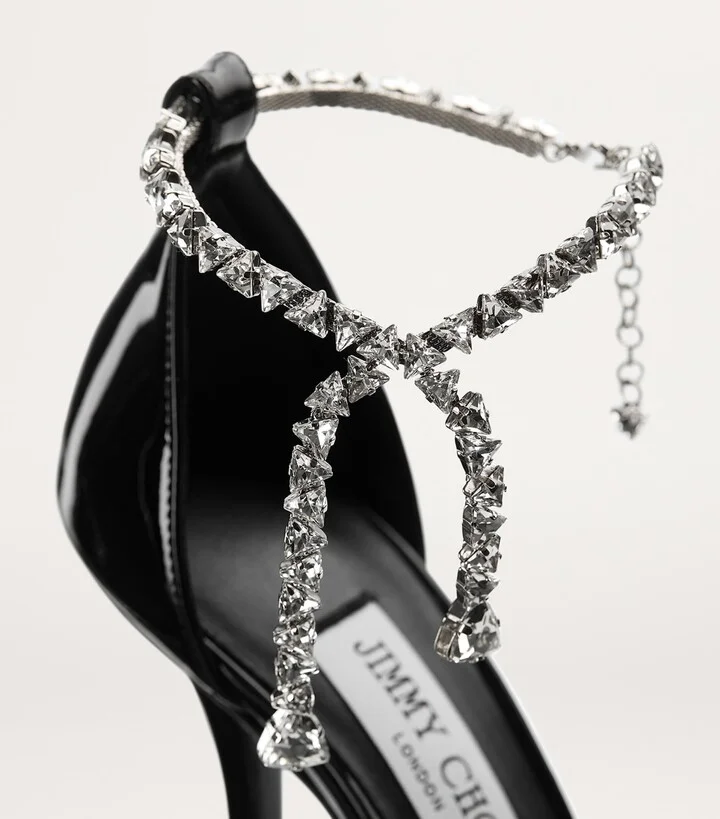 Jimmy Choo Stevie 100 Patent Leather Pumps - Image 5