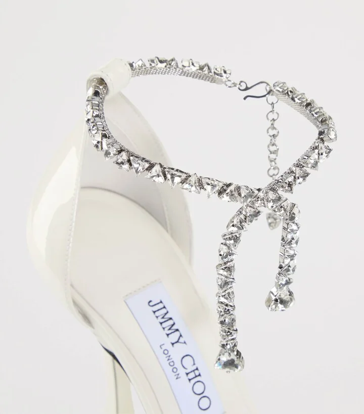 Jimmy Choo Stevie 100 Patent Leather Pumps - Image 3