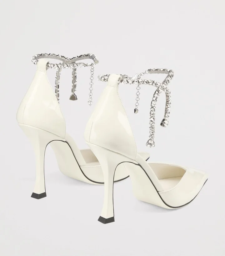 Jimmy Choo Stevie 100 Patent Leather Pumps - Image 4
