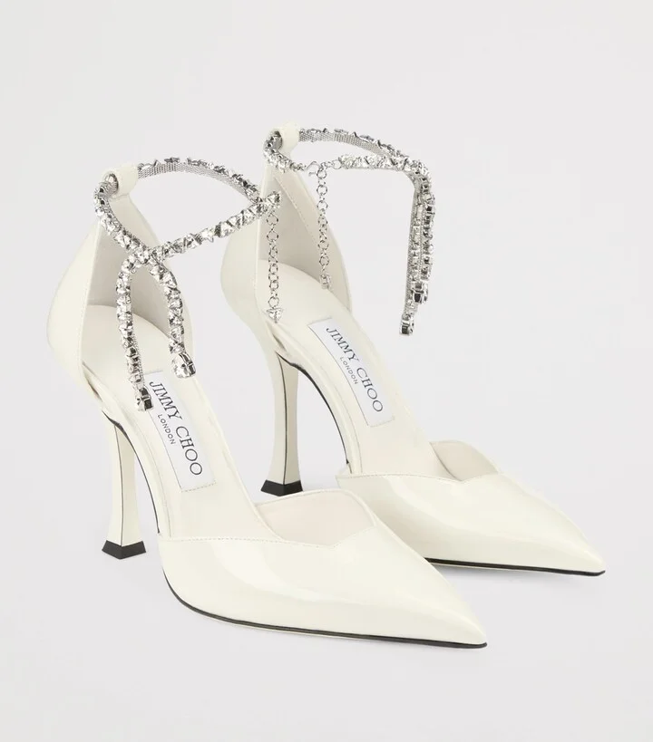 Jimmy Choo Stevie 100 Patent Leather Pumps - Image 5