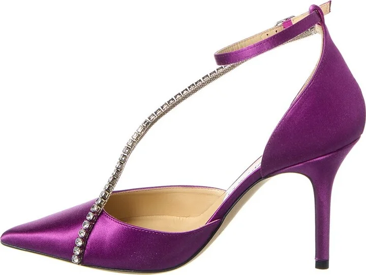 Jimmy Choo Talika 85 Satin Pump - Image 2