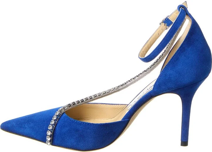 Jimmy Choo Talika 85 Suede Pump - Image 2