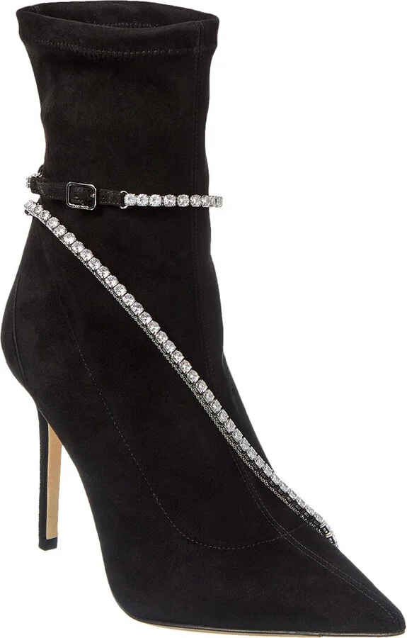 Jimmy Choo Talika Str 100 Suede Bootie