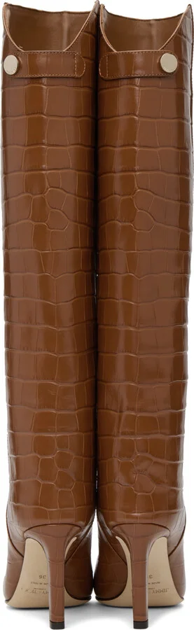 Jimmy Choo Tan Alizze 85 Boots - Image 2
