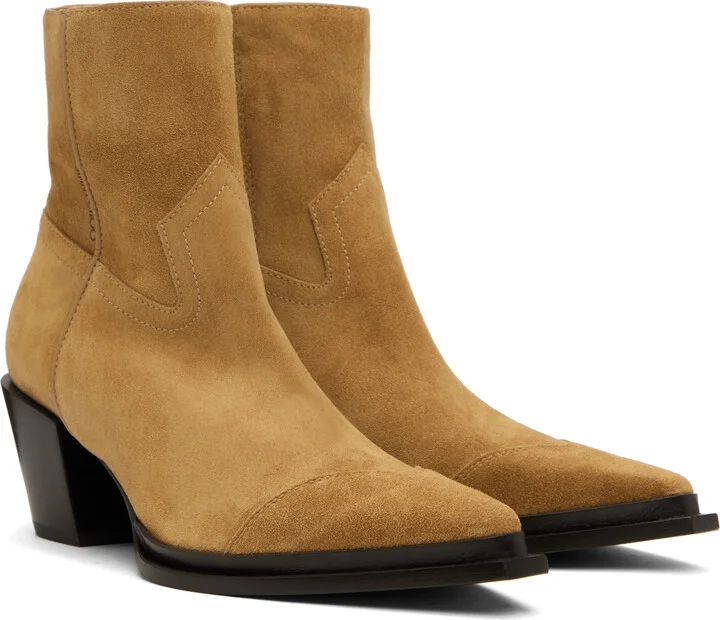 Jimmy Choo Tan Cece Ankle 60 Boots - Image 4