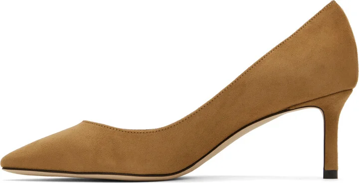 Jimmy Choo Tan Romy 60 Heels - Image 3