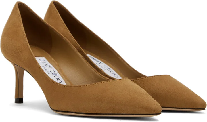 Jimmy Choo Tan Romy 60 Heels - Image 4