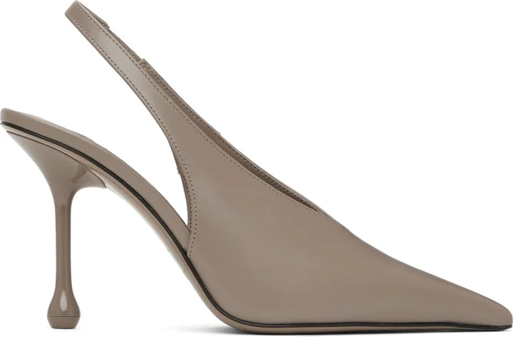 Jimmy Choo Taupe Isa 95 Heels