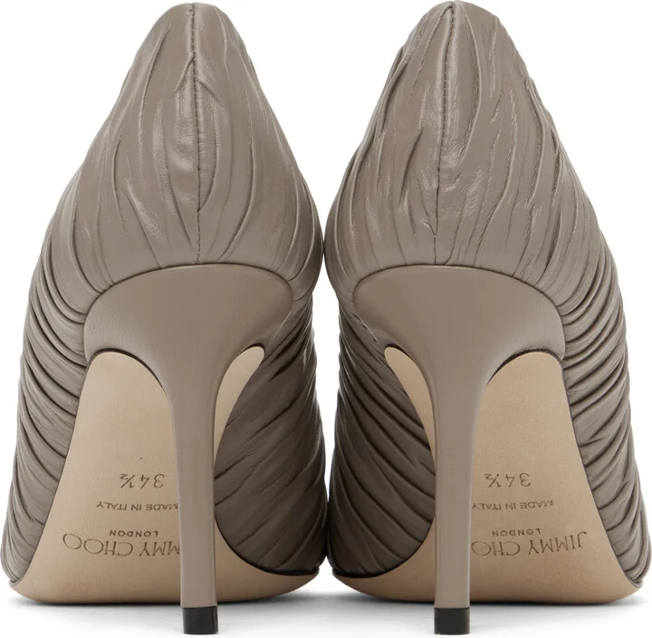 Jimmy Choo Taupe Love 85 Heels - Image 2
