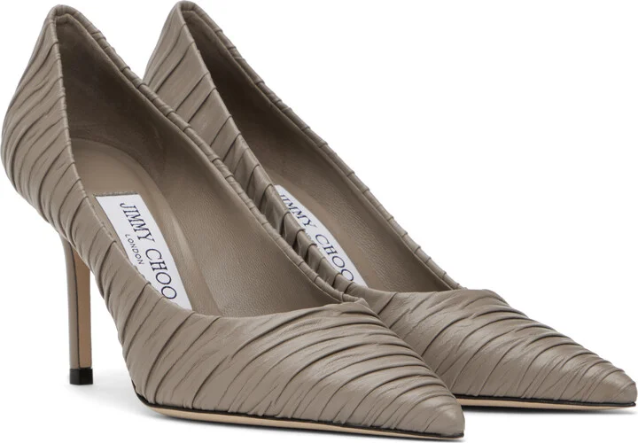 Jimmy Choo Taupe Love 85 Heels - Image 4