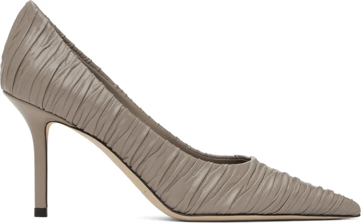 Jimmy Choo Taupe Love 85 Heels