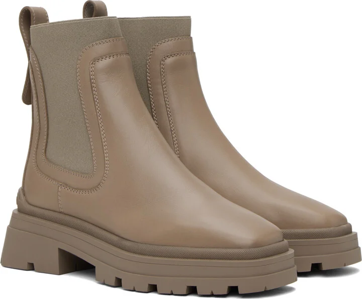 Jimmy Choo Taupe Veronique 45 Boots - Image 4