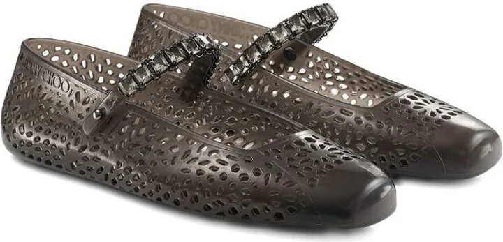 Jimmy Choo The Jelly Crystal Ballet Flats - Image 3