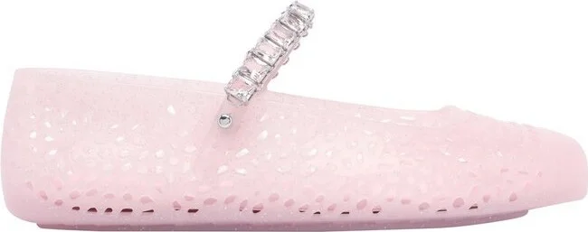 Jimmy Choo The Jelly Embellished Ballerina Flats