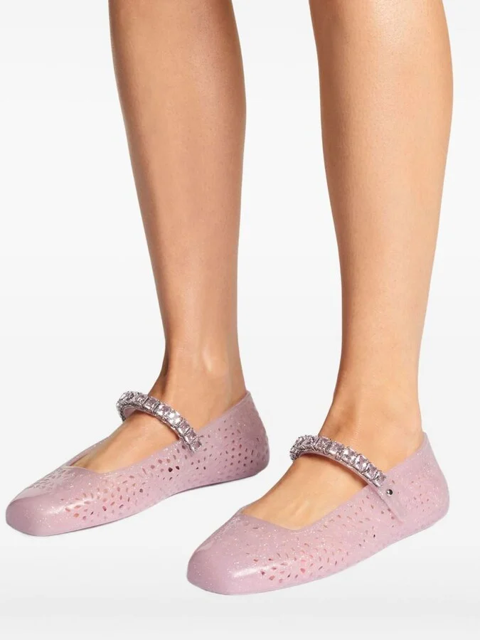 Jimmy Choo The Jelly Glittered Ballets - Image 5