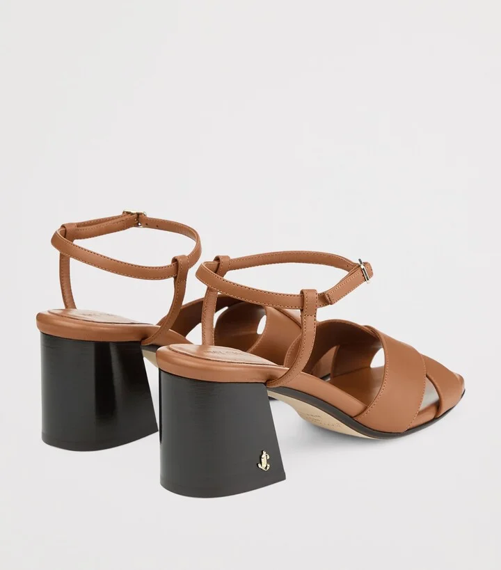 Jimmy Choo Valla 65 Leather Sandals - Image 4