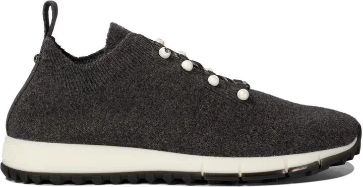 Jimmy Choo "Veles" Cashmere Sneakers