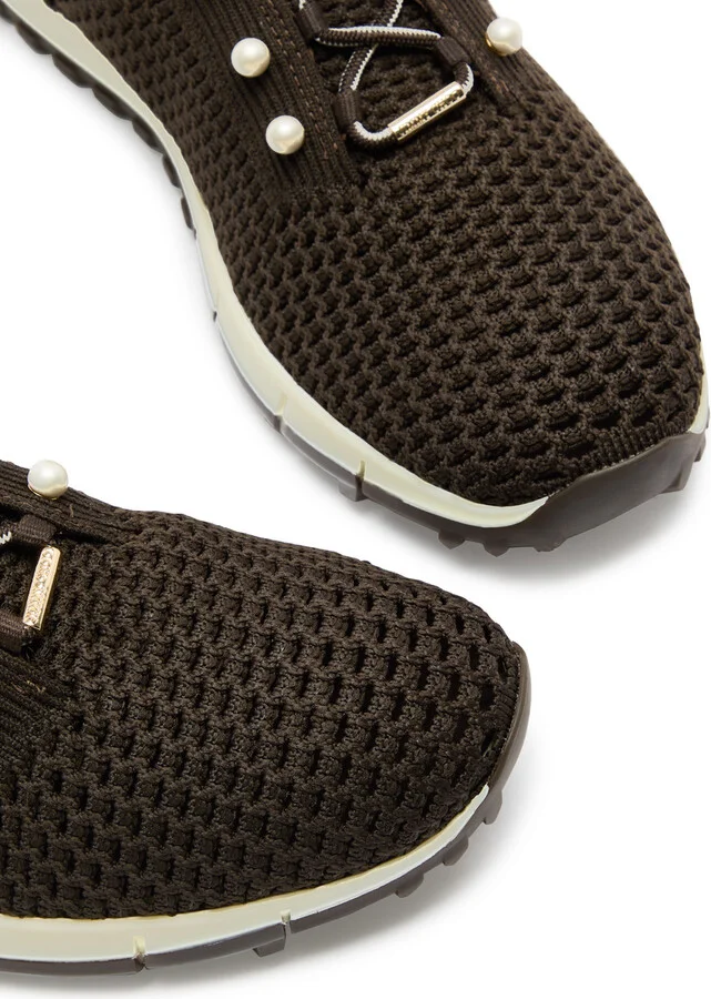 Jimmy Choo Veles Crochet-knit Sneakers - Image 3