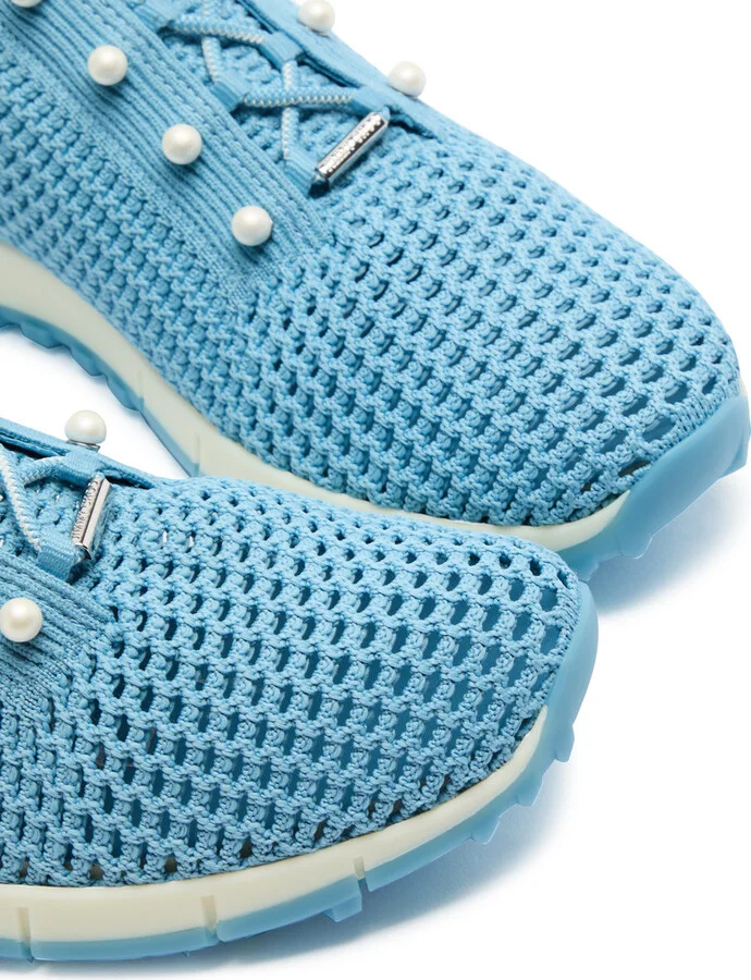Jimmy Choo Veles Crochet-knit Sneakers - Image 8