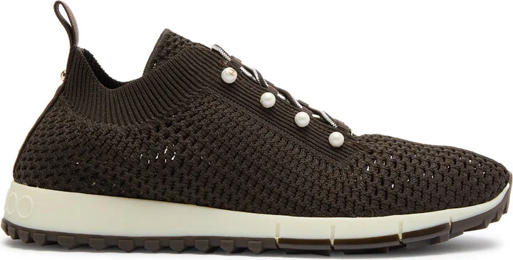 Jimmy Choo Veles Crochet-knit Sneakers
