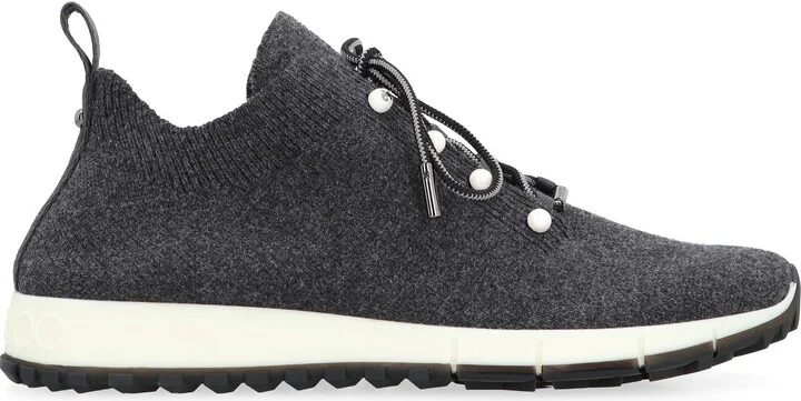 Jimmy Choo Veles Fabric Low-Top Sneakers - Image 2