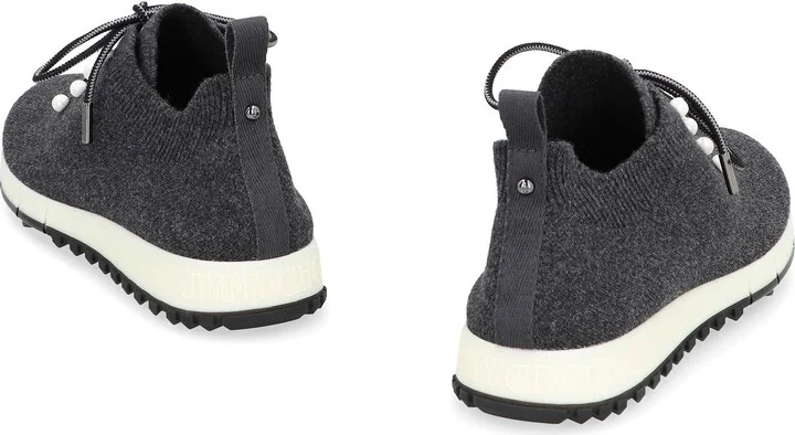Jimmy Choo Veles Fabric Low-Top Sneakers - Image 4