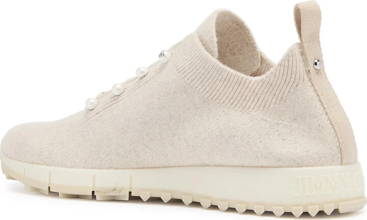 Jimmy Choo Veles Knitted Cashmere Trainers - Image 2