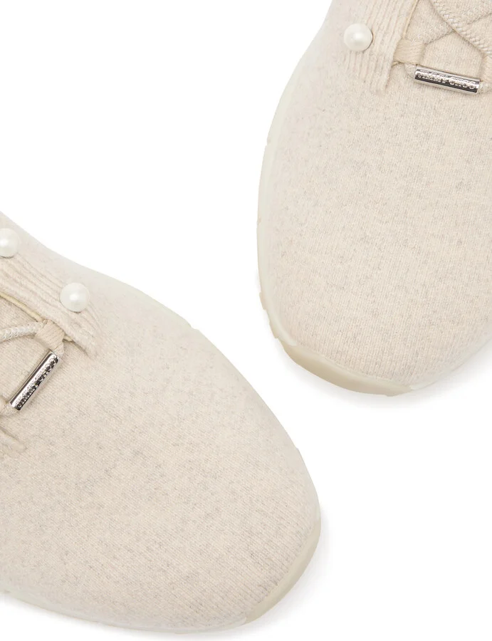Jimmy Choo Veles Knitted Cashmere Trainers - Image 3